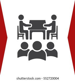 Meeting Icon Vector flat design style