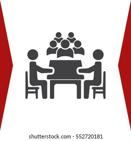 Meeting Icon Vector flat design style