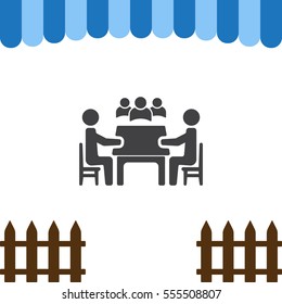 Meeting Icon Vector flat design style
