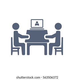 Meeting Icon Vector flat design style