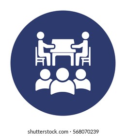 Meeting Icon Vector flat design style