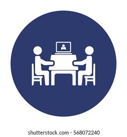 Meeting Icon Vector flat design style