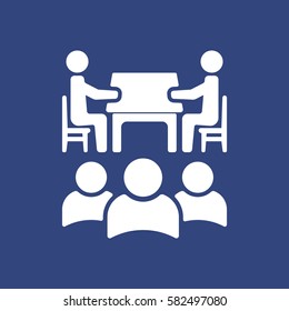 Meeting Icon Vector flat design style