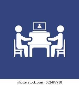 Meeting Icon Vector flat design style
