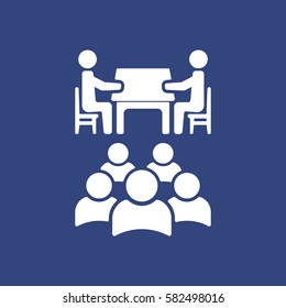 Meeting Icon Vector flat design style