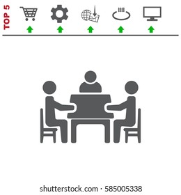 Meeting Icon Vector flat design style