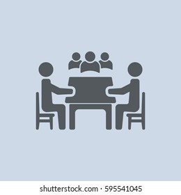Meeting Icon Vector flat design style