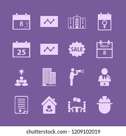 meeting icon. meeting vector icons set group idea, calendar, march calendar and talking people