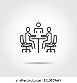 meeting icon vector illustration