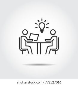 meeting icon vector illustration