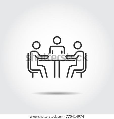 meeting icon vector illustration