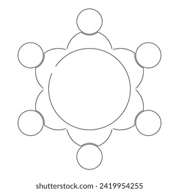 diseño de ilustración de vector de icono de reunión