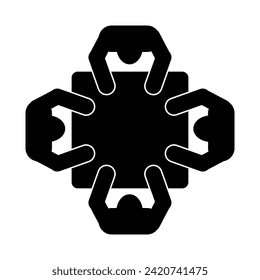 meeting icon vector illustration design
