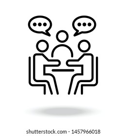 meeting icon vector illustration.teamwork design