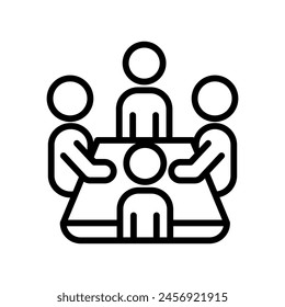 Ícono de reunión en Vector. Logotipo

