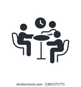 Tagungssymbol. vector.Editable stroke.linear style sign for use web design,logo.Symbol illustration.
