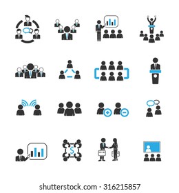 Meeting icons,Vector