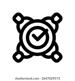 meeting line icon. Clean and minimalist vector icon for websites, mobile apps, presentations, and logos. Fully scalable and customizable for any project.