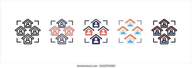Meeting Multi Style Icon Set