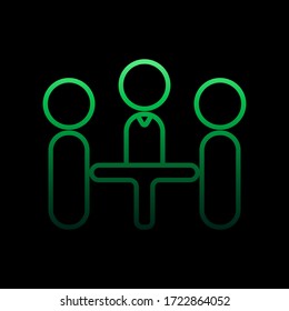 the meeting nolan icon. Simple thin line, outline vector of conferencing icons for ui and ux, website or mobile application