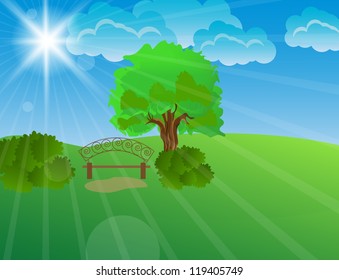 Meeting place in nature