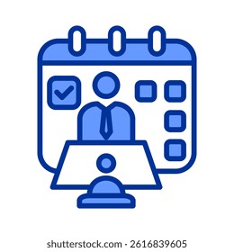 Meeting Planner Icon Element For Design