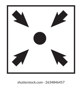 Icono de punto de encuentro. Icono de punto de encuentro negro de línea delgada. Concepto de recursos humanos editable. Vector del icono del punto de encuentro aislado en el fondo blanco. 
  