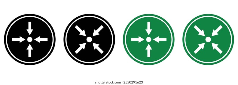 Meeting point icon in trendy flat style isolated on background. Meeting point icon page symbol for your web site design Meeting point icon logo, app, UI.