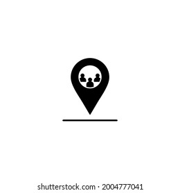 Meeting point icon. Vector illustration design.
