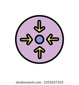 Meeting Point Icon Vector Illustration