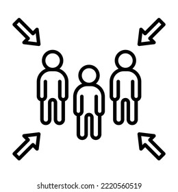 Meeting Point icon vector image. Can also be used for web apps, mobile apps and print media.