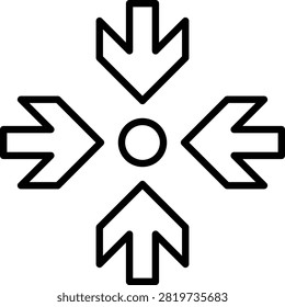 Meeting Point Outline Icon, Location Rendezvous Gathering Place Marker