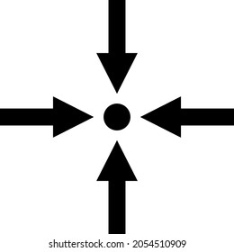 Ilustración vectorial de punto de reunión. Ilustración plana de diseño icónico de punto de encuentro, aislado en un fondo blanco.