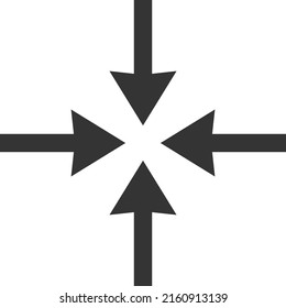 Meeting point vector illustration. Flat illustration iconic design of meeting point, isolated on a white background.