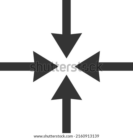Meeting point vector illustration. Flat illustration iconic design of meeting point, isolated on a white background.