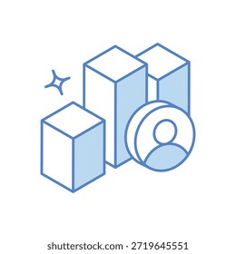 Encuentro Icono de encuesta Vector ilustración de stock