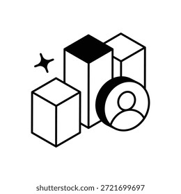 Encuentro Icono de encuesta Vector ilustración de stock