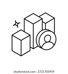 Encuentro Icono de encuesta Vector ilustración de stock