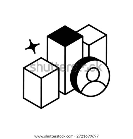 Meeting Poll Icon vector stock illustration