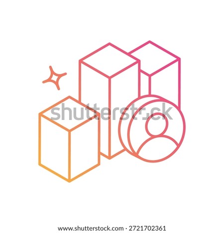 Meeting Poll Icon vector stock illustration