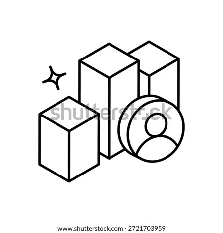 Meeting Poll Icon vector stock illustration