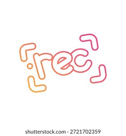 Meeting Recording Icon vector stock illustration