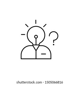 Meeting, recruitment icon. Element of recruitment thin line icon
