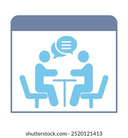 ícone da linha de conceito da sala de reunião. Ilustração de elemento simples. design do símbolo do esboço do conceito da sala de reunião.