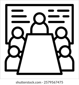Meeting Room Icon Element For Design