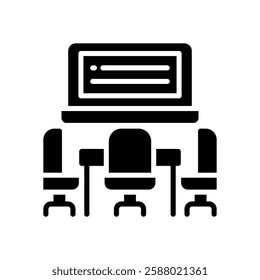 meeting room soldi icon. vector icon for your website, mobile, presentation, and logo design.