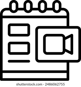 meeting schedule icon.  Meeting Calendar Icon