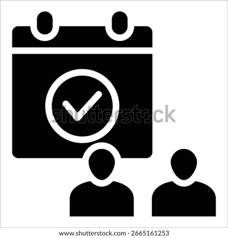 Meeting Scheduler Icon Element For Design