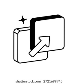 Meeting Screen Share Icon vector stock illustration