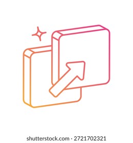 Meeting Screen Share Icon vector stock illustration